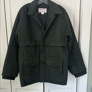Filson green Double  Wool Mackinaw Wool Cape Cruiser sz. 44